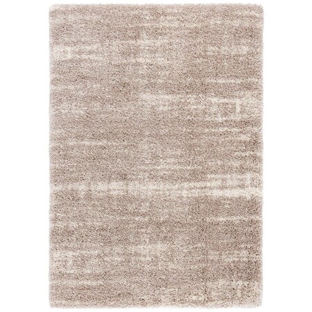 Safavieh 8 x 10 ft. Hudson Shag Power Loomed Rectangle Area Rug; Ivory & Beige SGH204A-8
